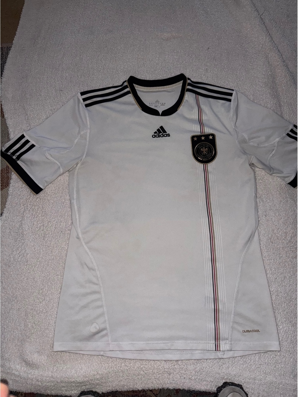 Adidas Germany National Team Soccer Jersey 2010 Home White ClimaCool